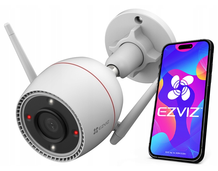 Vonkajšia WiFi kamera 5Mpx Ezviz H3c 5MP Farba 24/7 Detekcia Odpudzovanie