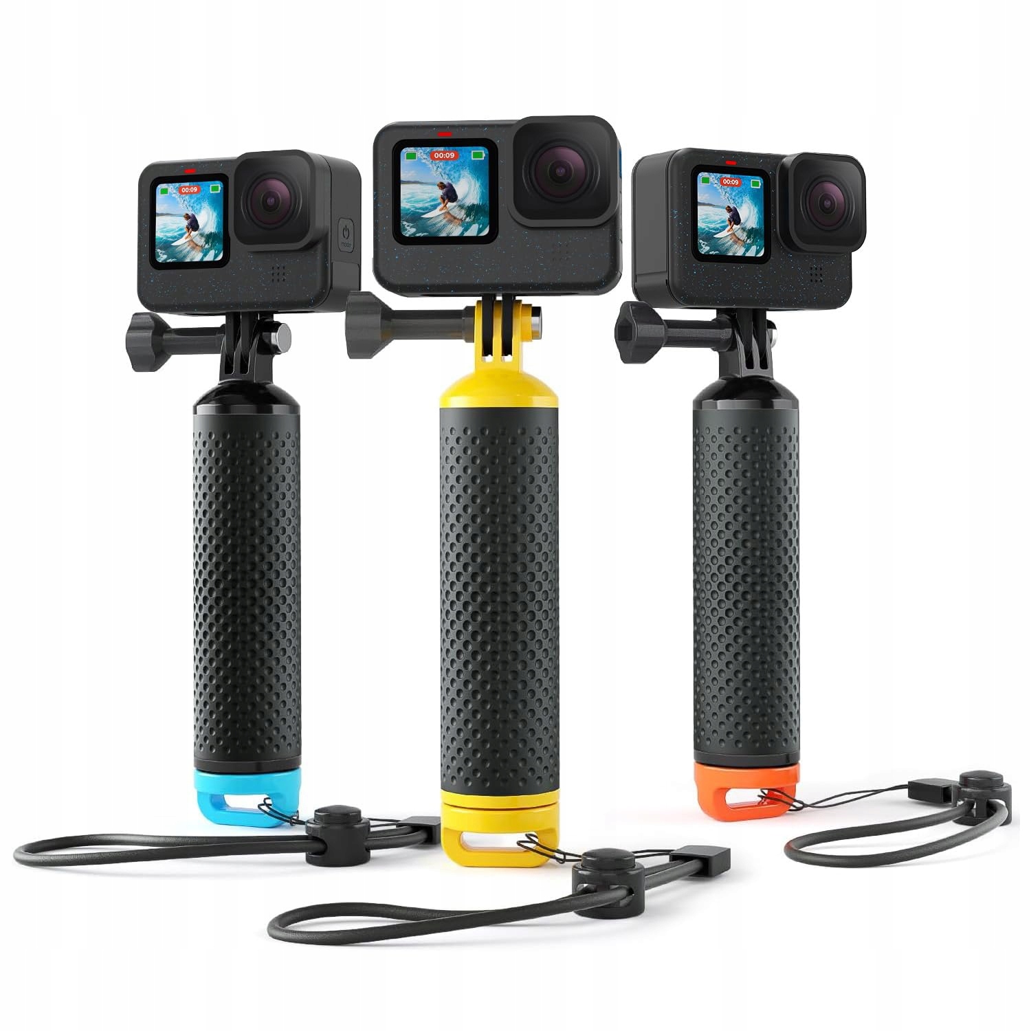 SAMETOP Uchwyt Pływający Do Kamer GoPro Hero DJI Osmo Action Żółty