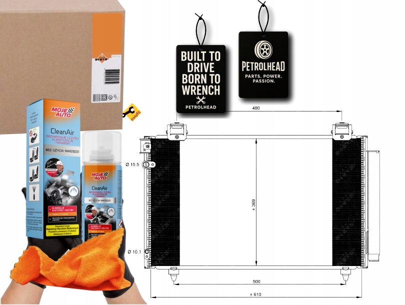 Kondenzátor Klimatizace Toyota Avensis 03- Nrf #Petrolhead Pro+ Kit9