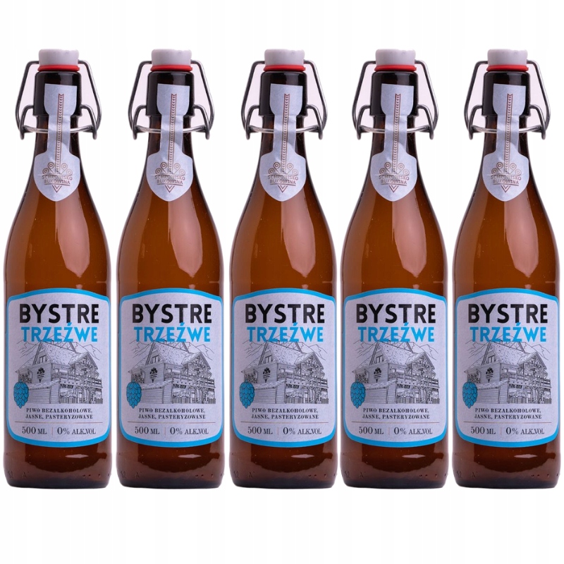 Pivo Bystré Střízlivé s krachlou 500 ml Schronisko Bukowina bez konzervantů