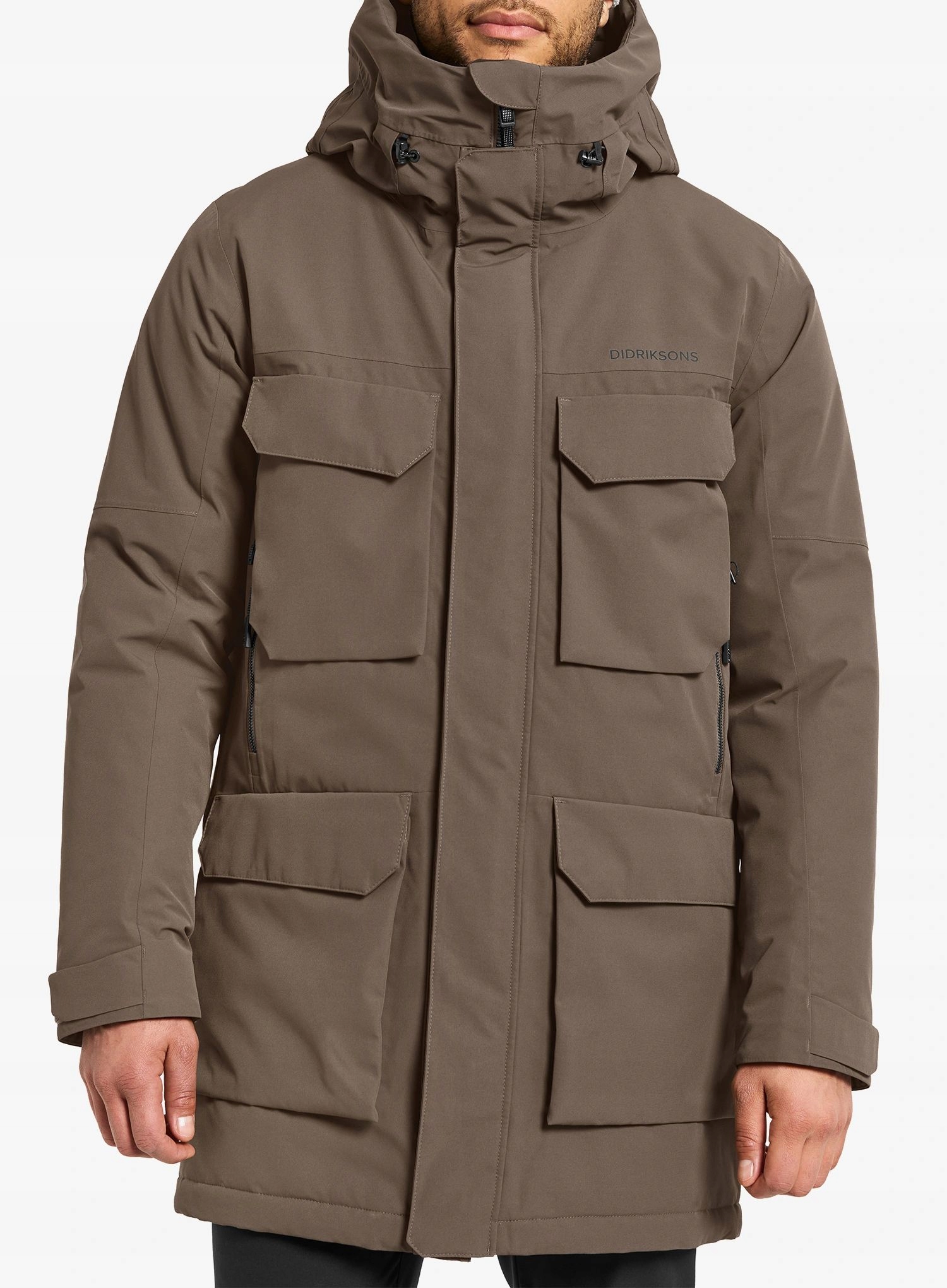 Kabát Didriksons Drew Parka 8 mocha hnědý M