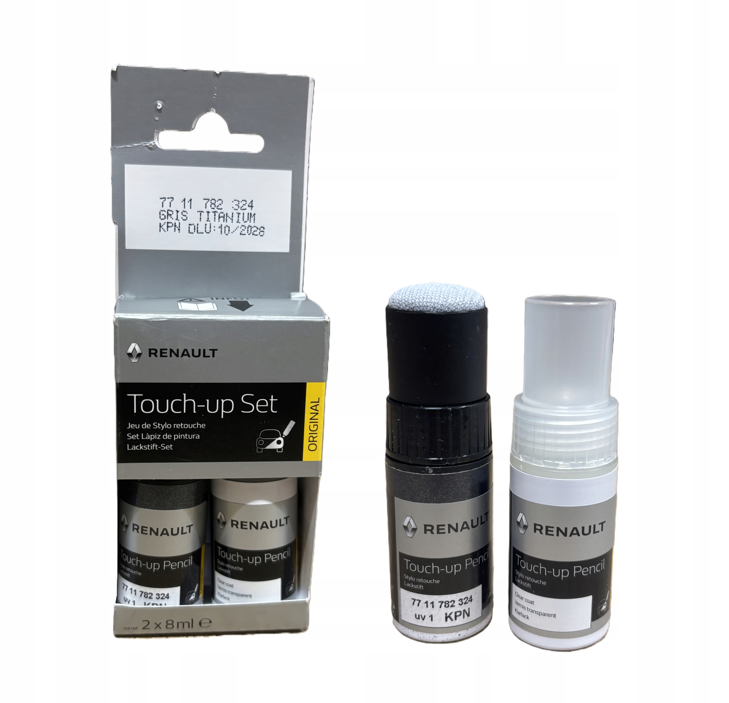 Lakier Zaprawka Gris Titanium Renault 2x8ml