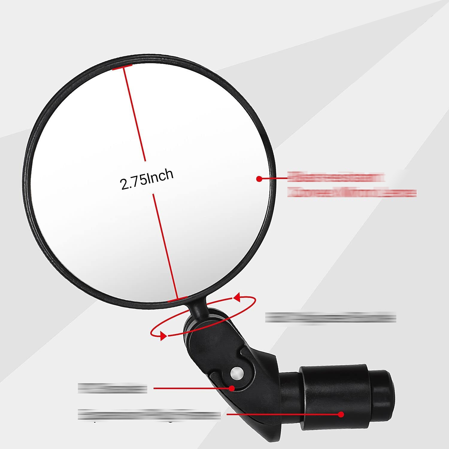 LUSTERKO ROWEROWE NA KIEROWNICE SKŁADANE WYPUKŁE 2szt Rodzaj uniwersalne