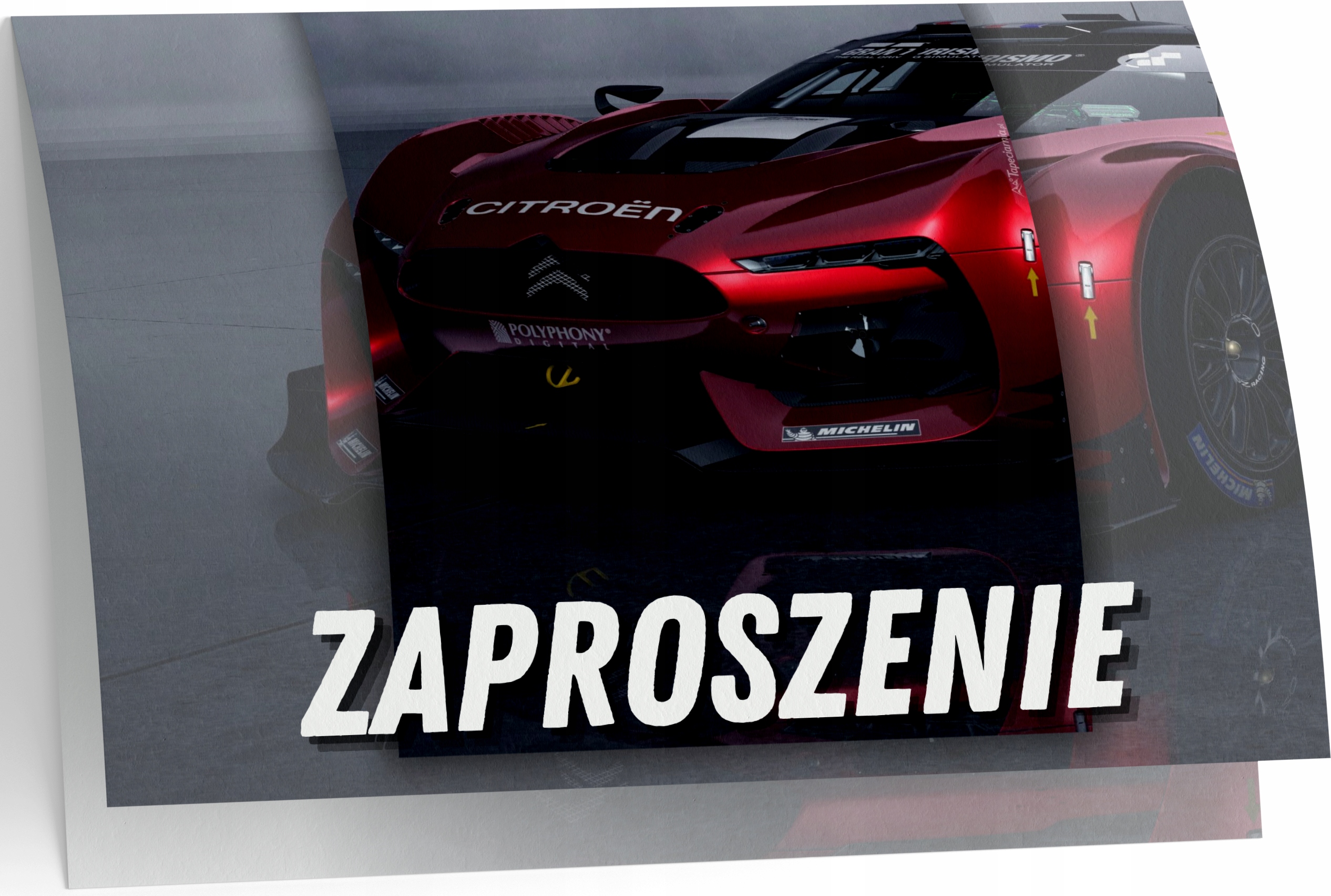 ZAPROSZENIE CITROEN AUTA SAMOCHODY ZAPROSZANIA URODZINOWE 20x15 cm