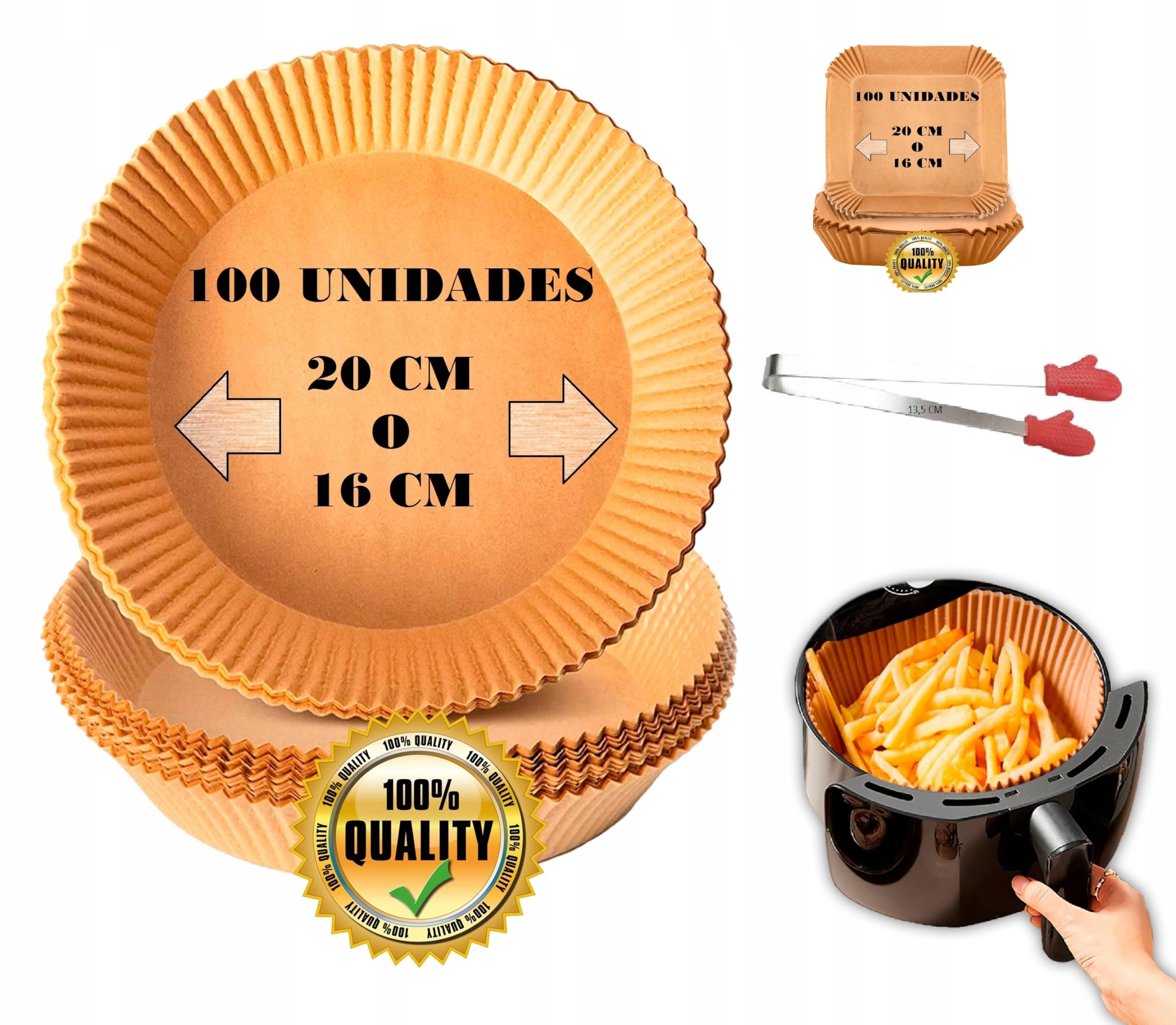 Papiery wkłady do pieczenia 20cm