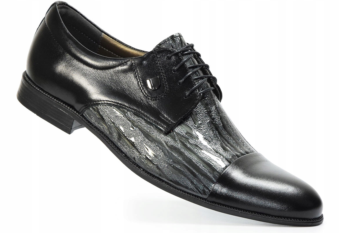 

Buty męskie wizytowe eleganckie Kam Pol wz.340 r39