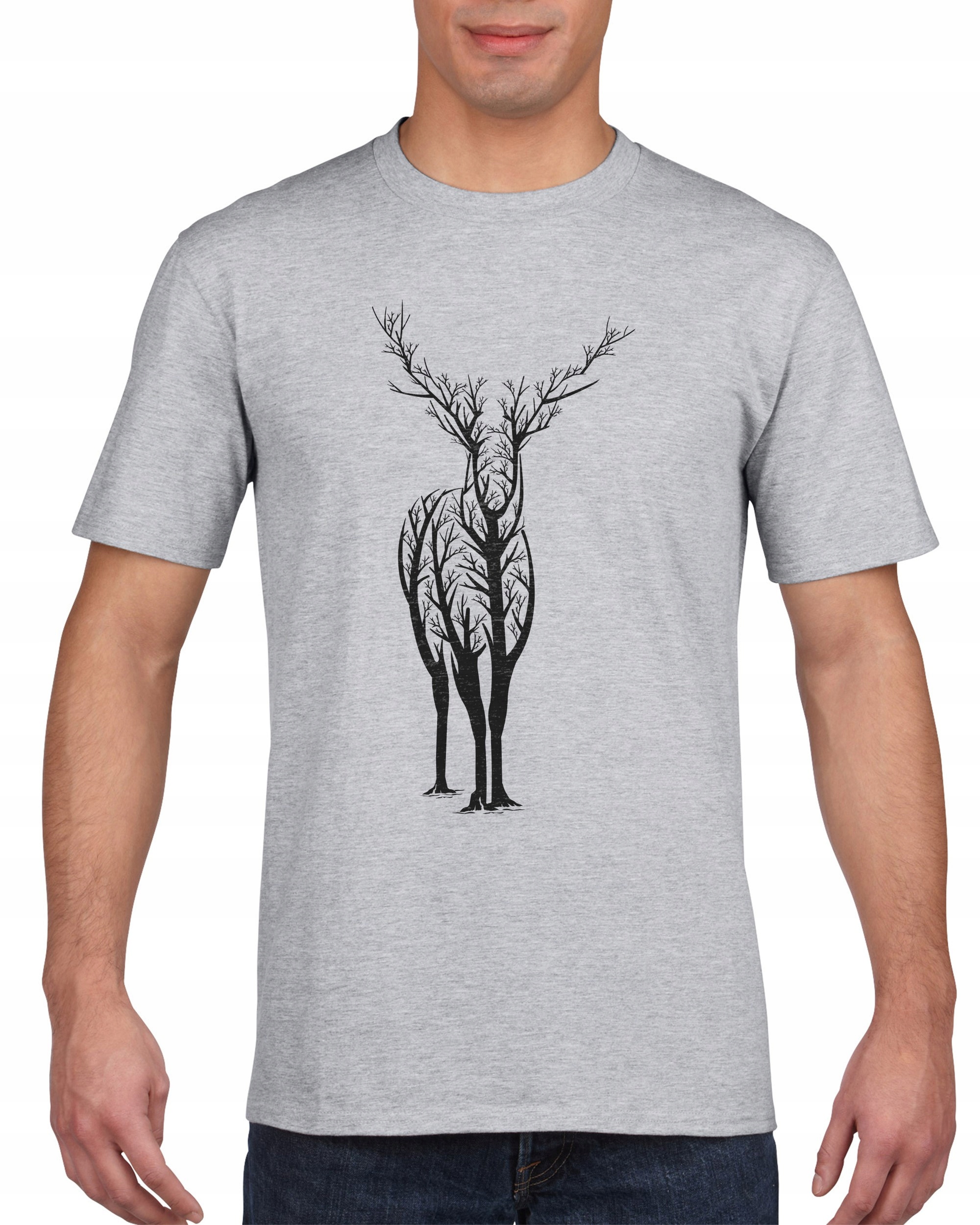 

Koszulka męska Jelen Drzewo L