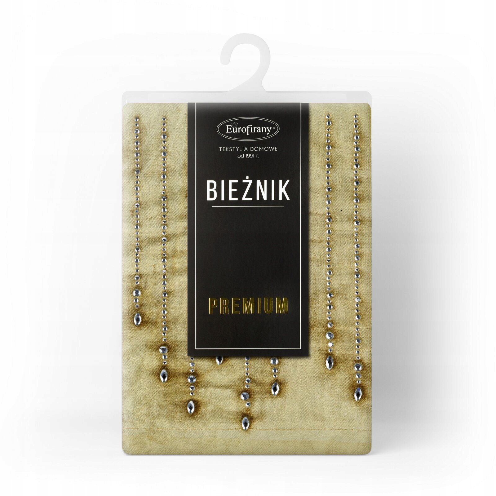 Bieżnik na stół 35x140cm złoty Długość 140 cm