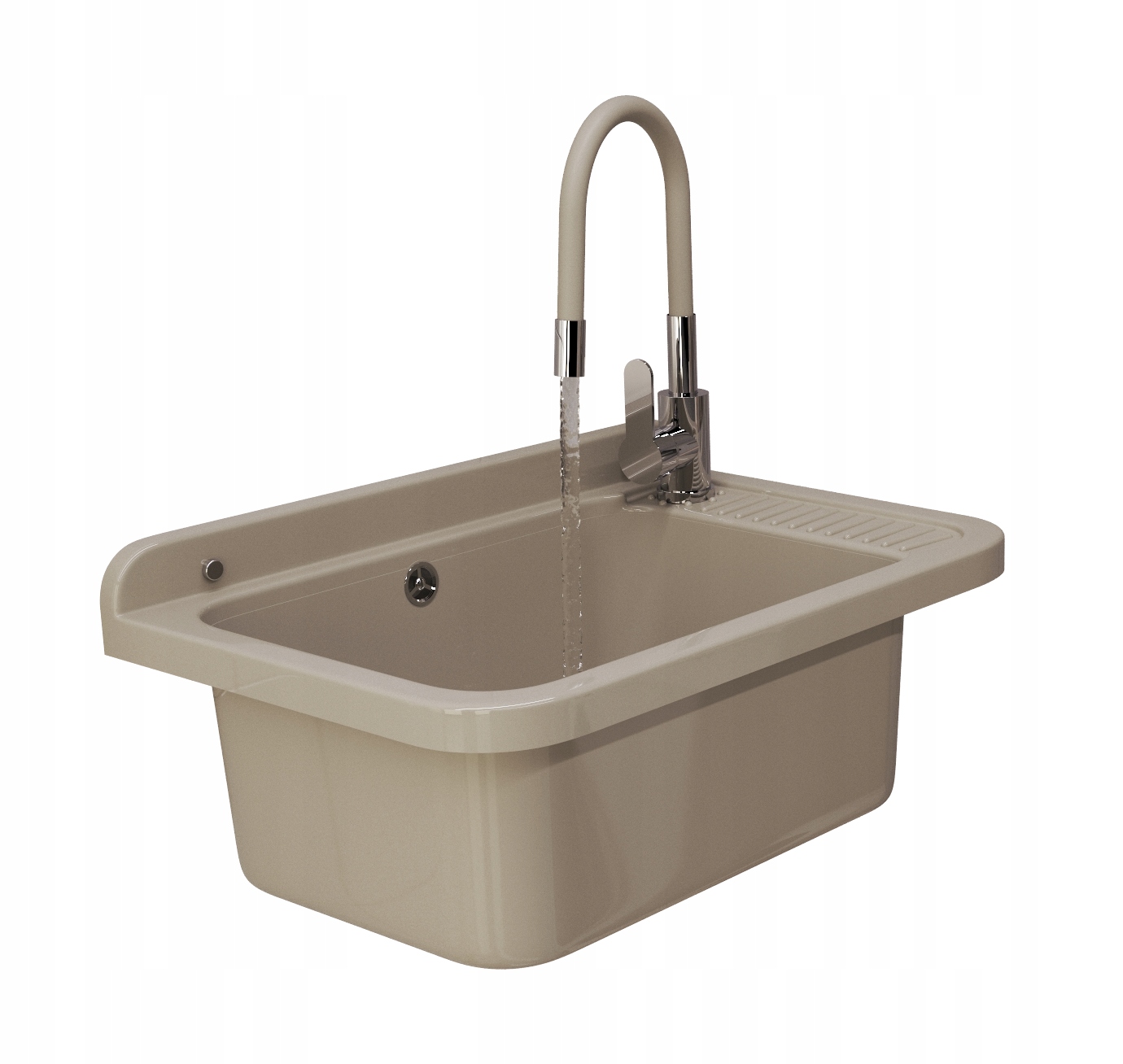 Dřez Béžová Pracovní Komora Velká Baterie Sada