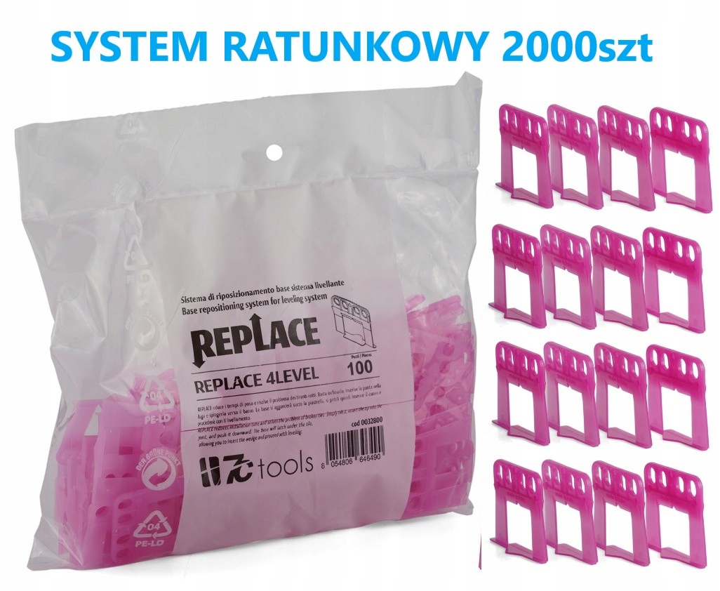 4LEVEL Replace Záchranný Vyrovnávací Systém Pro Přetržené Klipy 2000KS