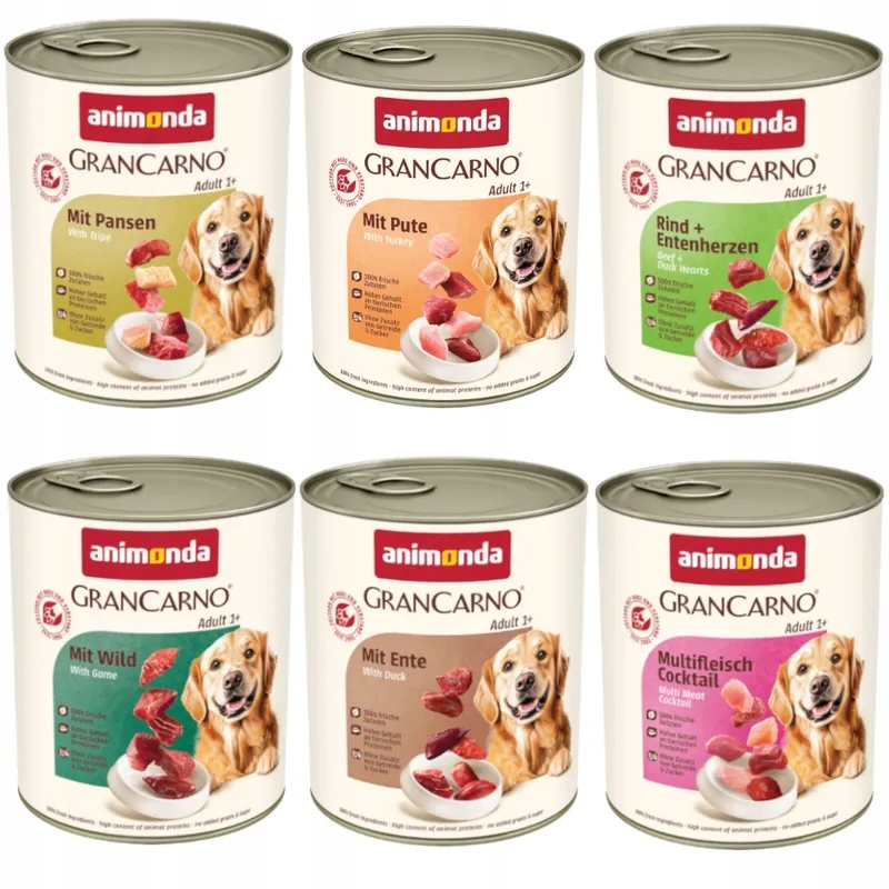 Levně Animonda GranCarno Original Adult, 12 x 800 g (6 příchutí), varianta 2