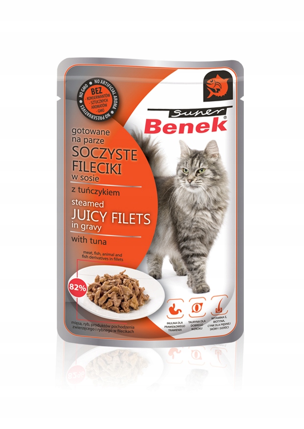 

Super Benek Fileciki w sosie z tuńczykiem 85g