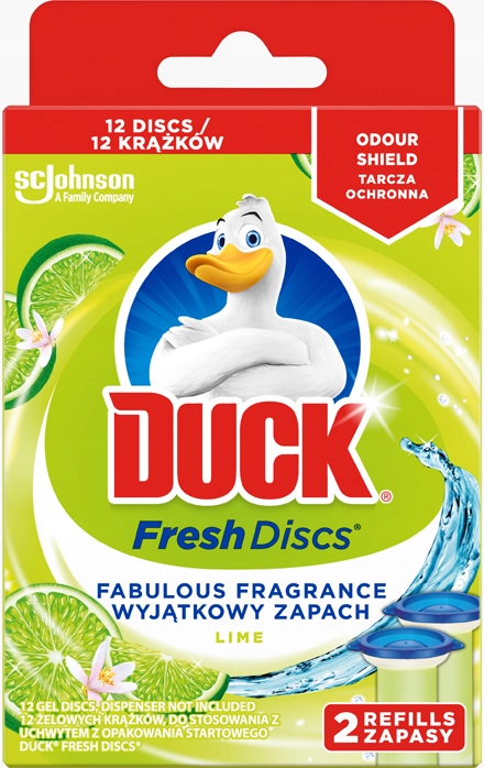 

Duck Krążek Do Toalety zapas 2x6 krążków lime
