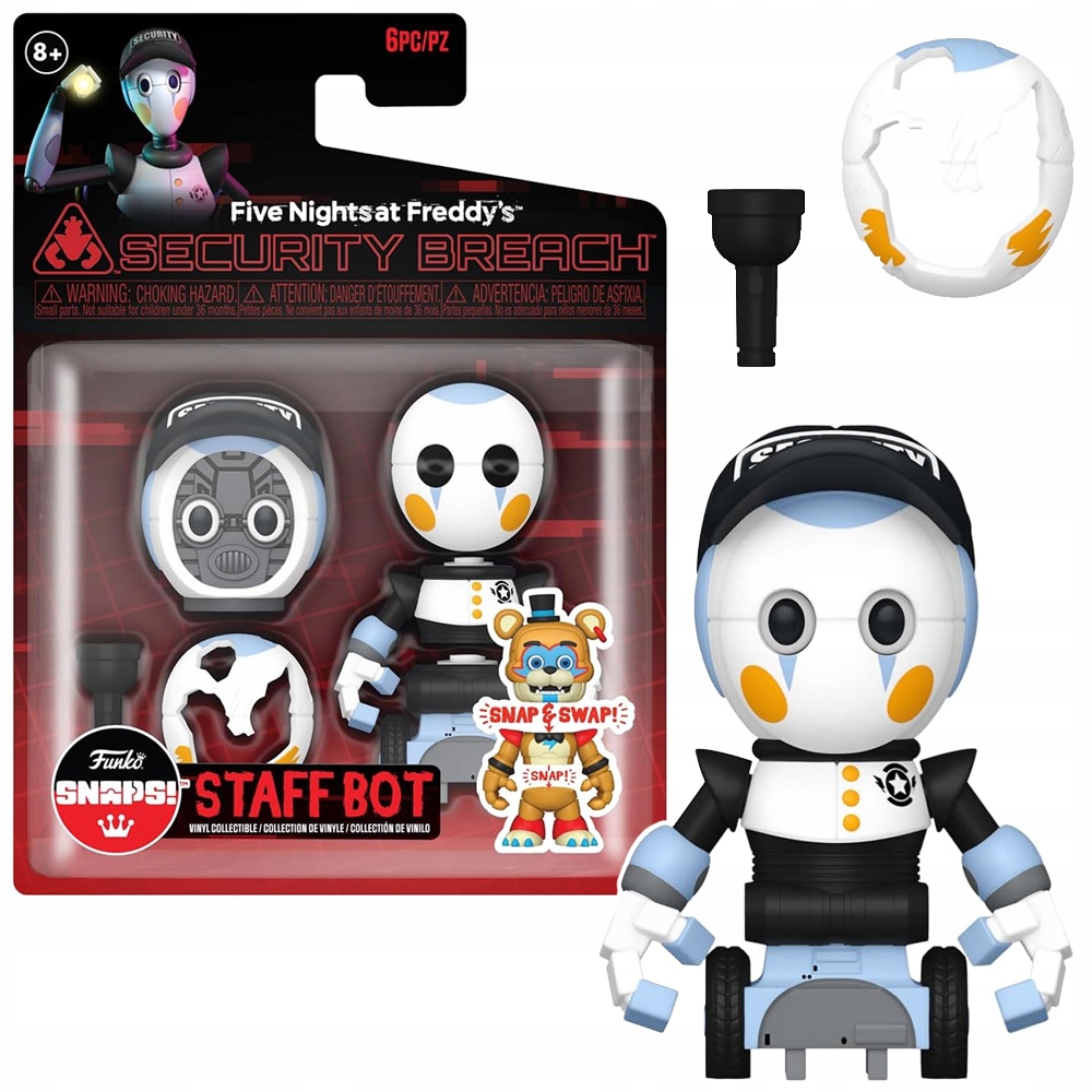 FNAF FUNKO FIGURKA SECURITY STAFF BOT SNAPS SWAP FIVE NIGHTS AT FREDDY