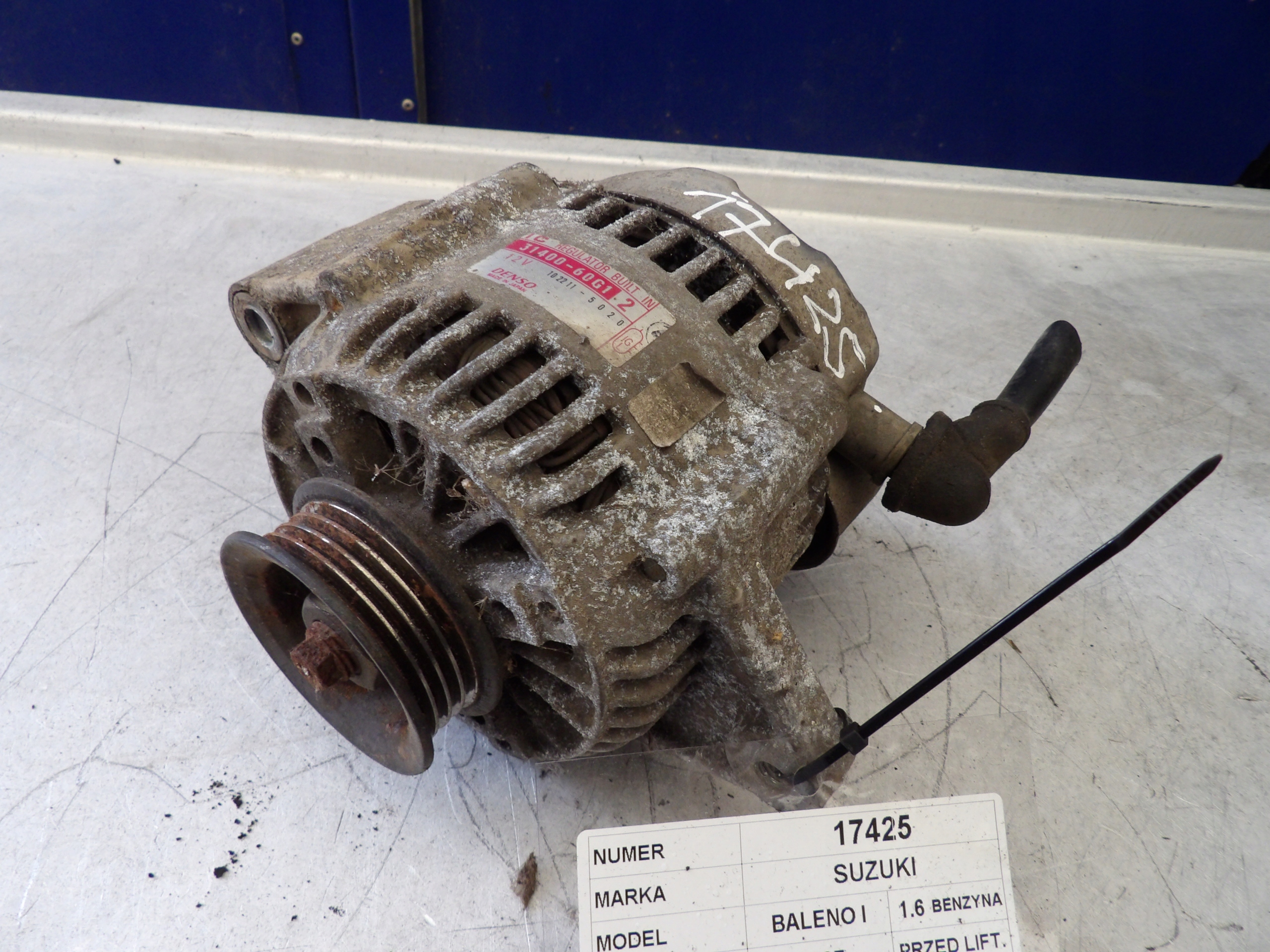 Suzuki Baleno e alternatore 31400-60G1 102211-5020
