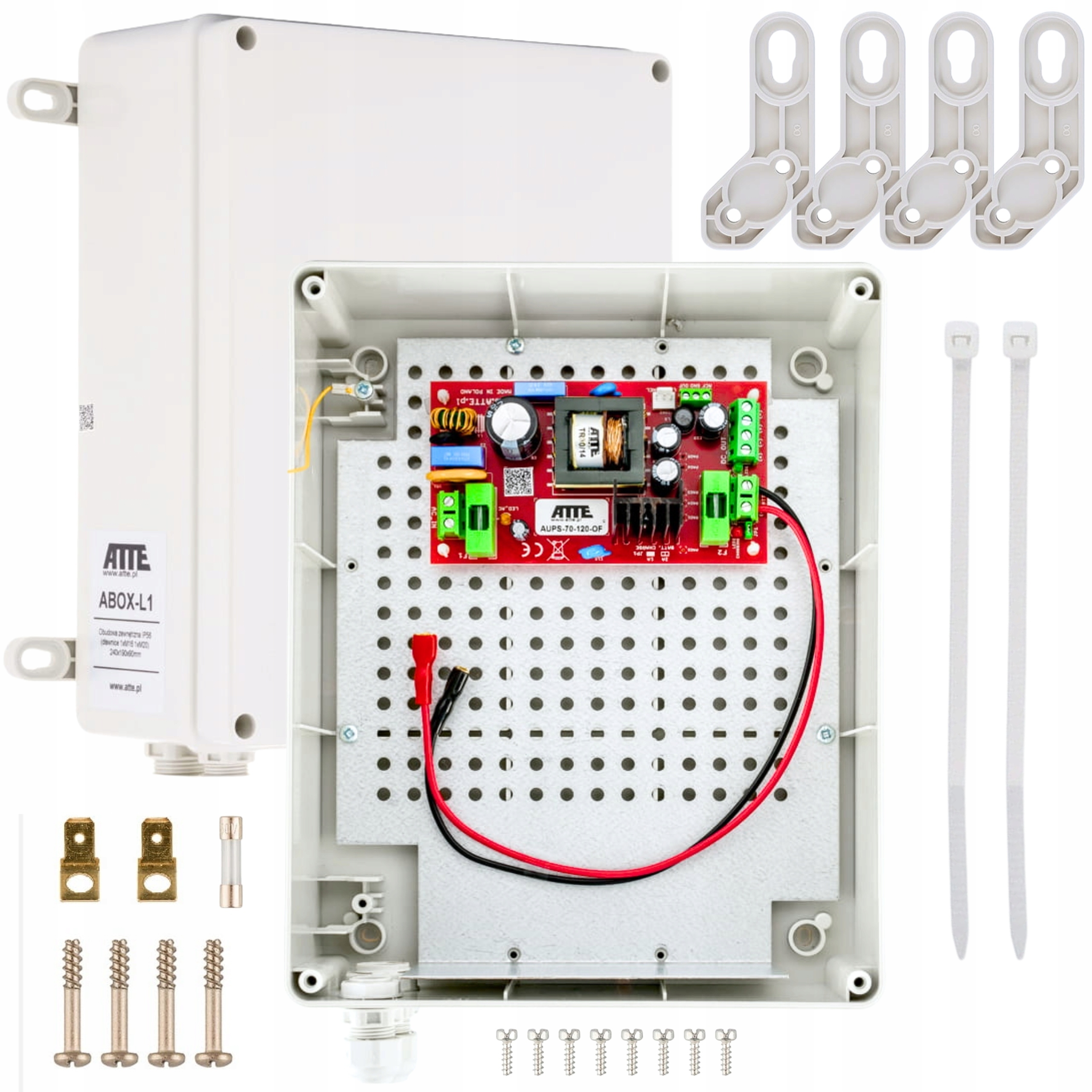Napájecí zdroj Smps Atte AUPS-70-120-L1 12V 6A 72W s krytem Abox-li