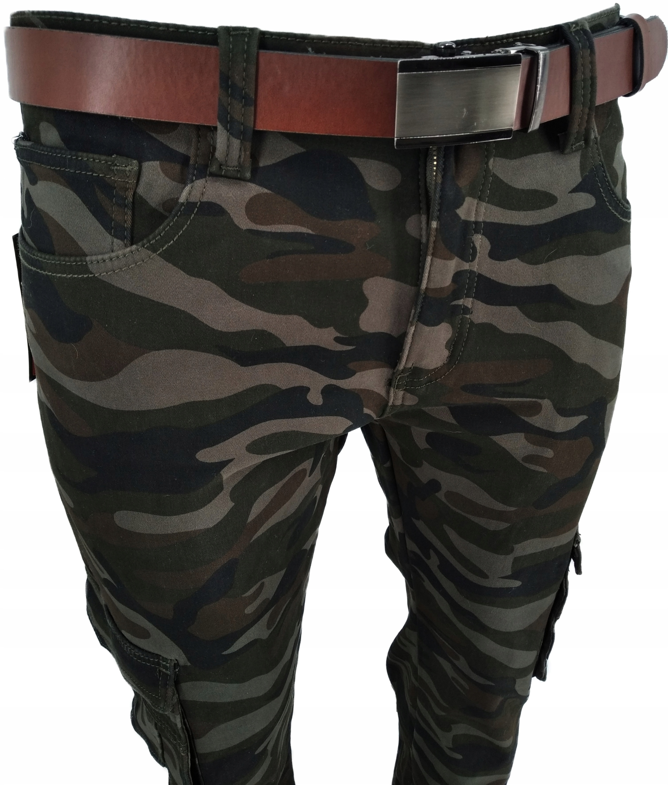 SPODNIE MĘSKIE OCIEPLANE MORO BOJÓWKI W32 84-86 CM Rozmiar 32