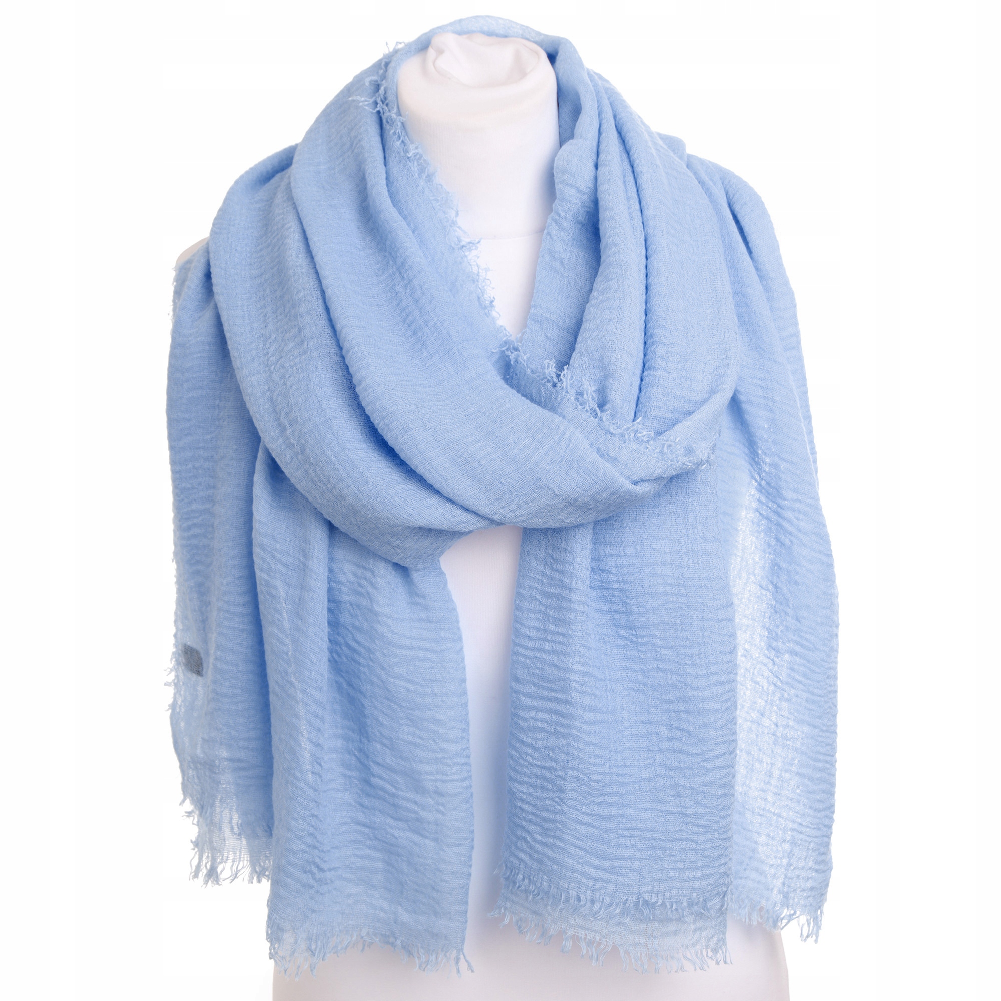 Szal damski apaszka chusta niebieski Marka Moramo