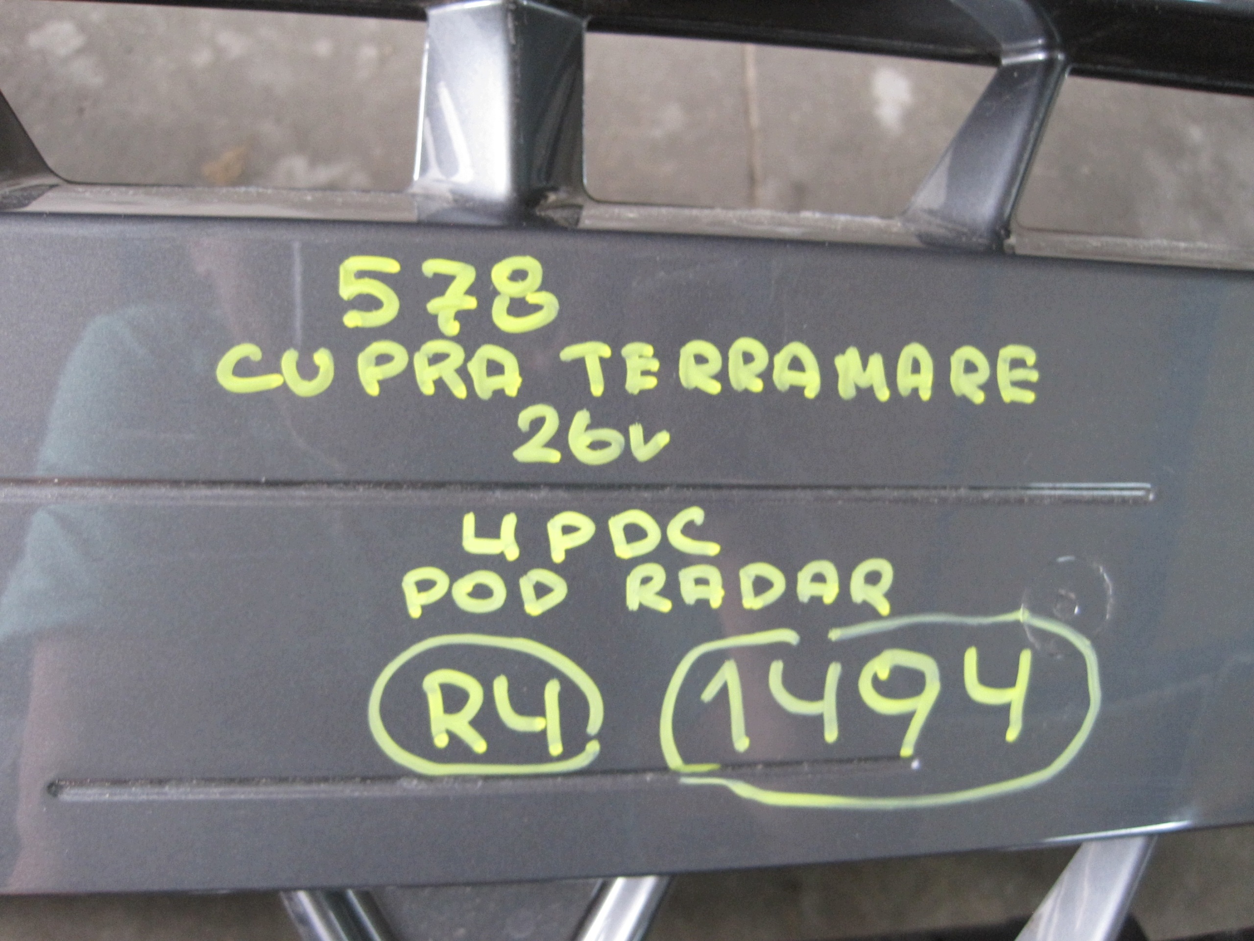 front bumper front CUPRA TERRAMAR 578 26R NR 1494