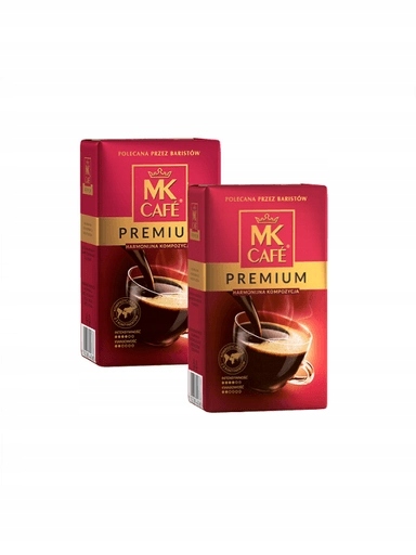 Levně Mk Cafe Premium mletá káva 2 x 500 g