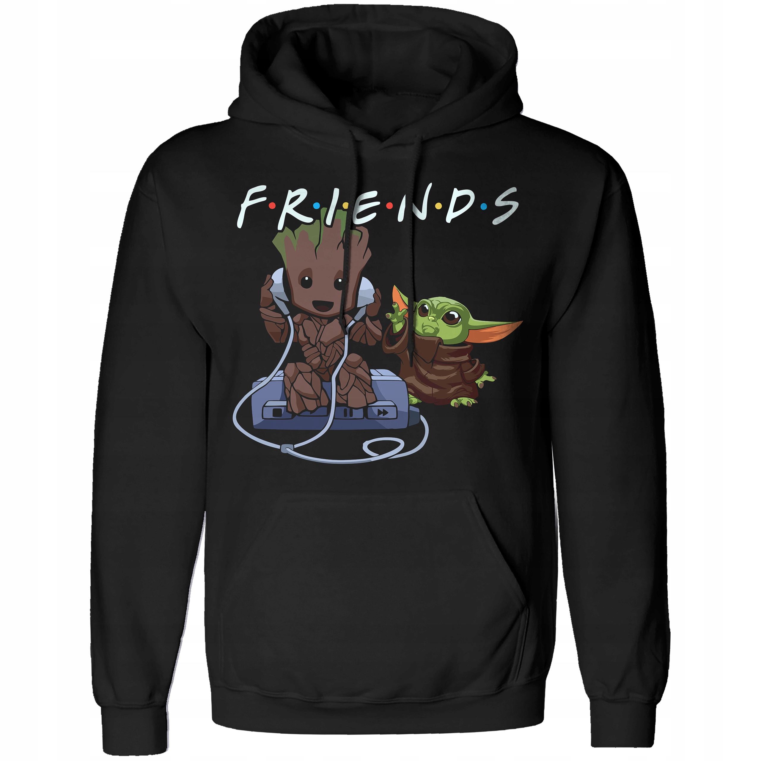 

Bluza Męska Z Kapturem Groot And Baby Yoda Roz. S