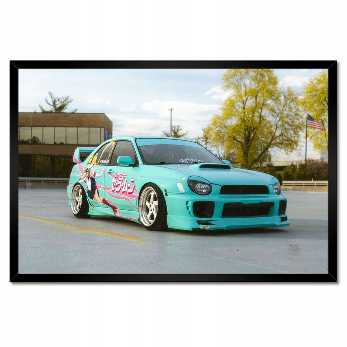 Plakáty v rámu 60x40 Tyrkysová Fura Sport Car