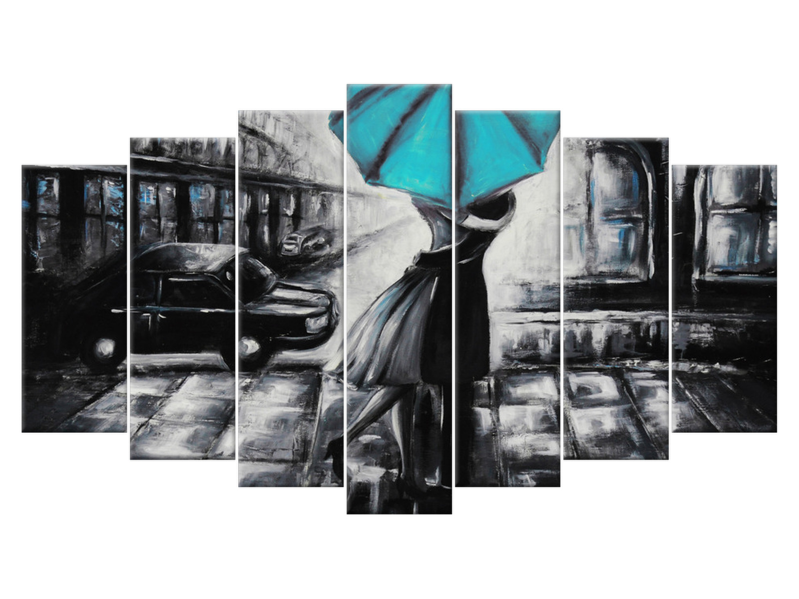 

Obraz 140x80 Vintage Retro Zakochani i turkus