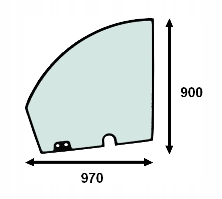 Szyba drzwi górna Claas Scorpion 635 732 736 741 746 756 1033