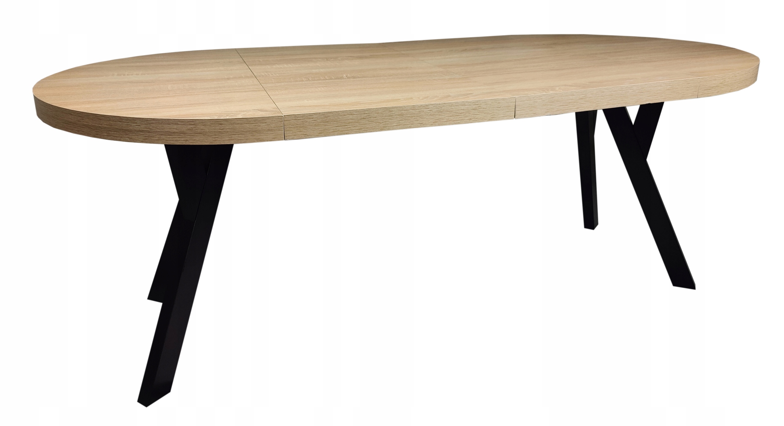 Stół okrągły solidny rozkładany DĄB SONOMA 100/200 Szerokość mebla 100 cm