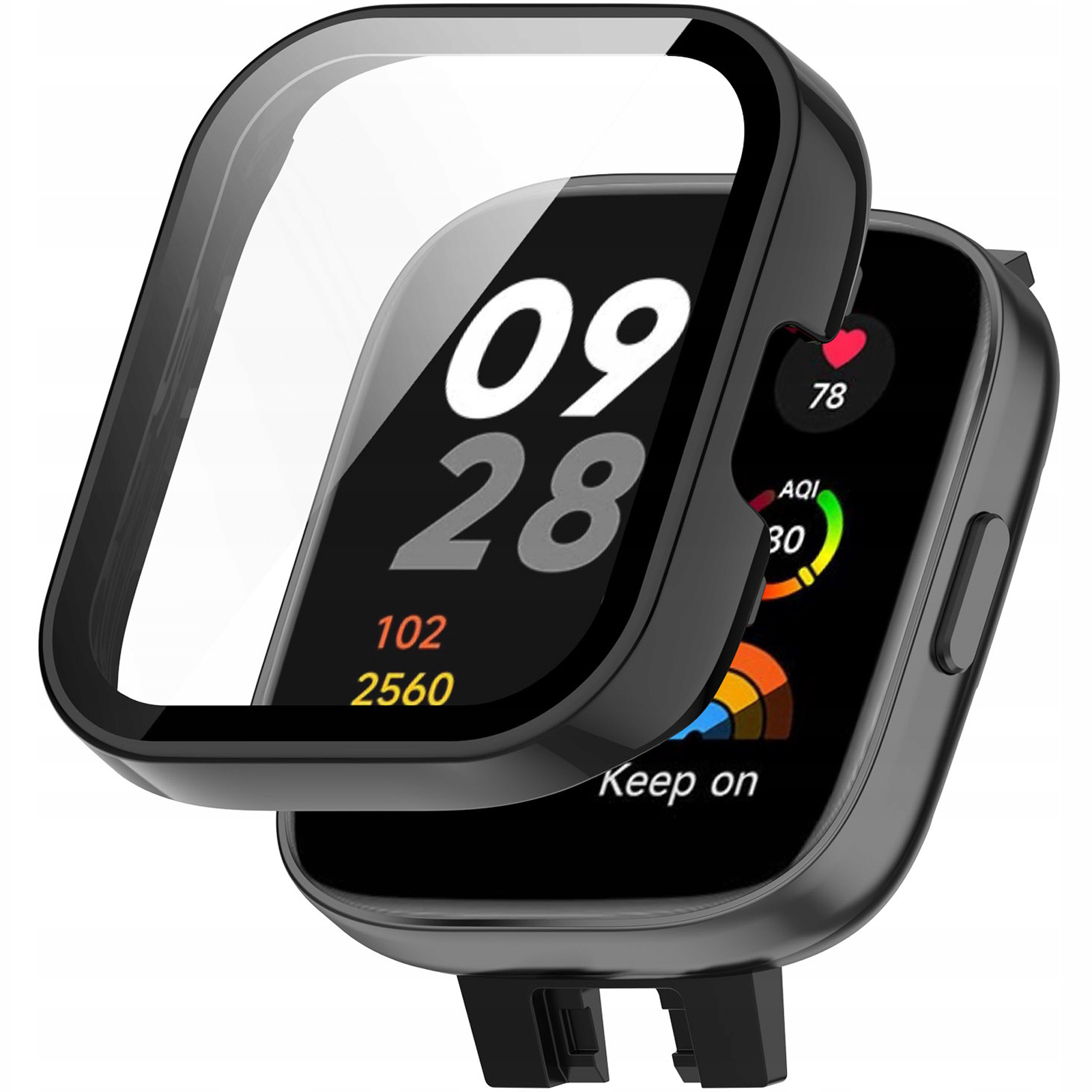 ETUI OCHRONNE + SZKŁO HARTOWANE 2W1 DO XIAOMI REDMI WATCH 3