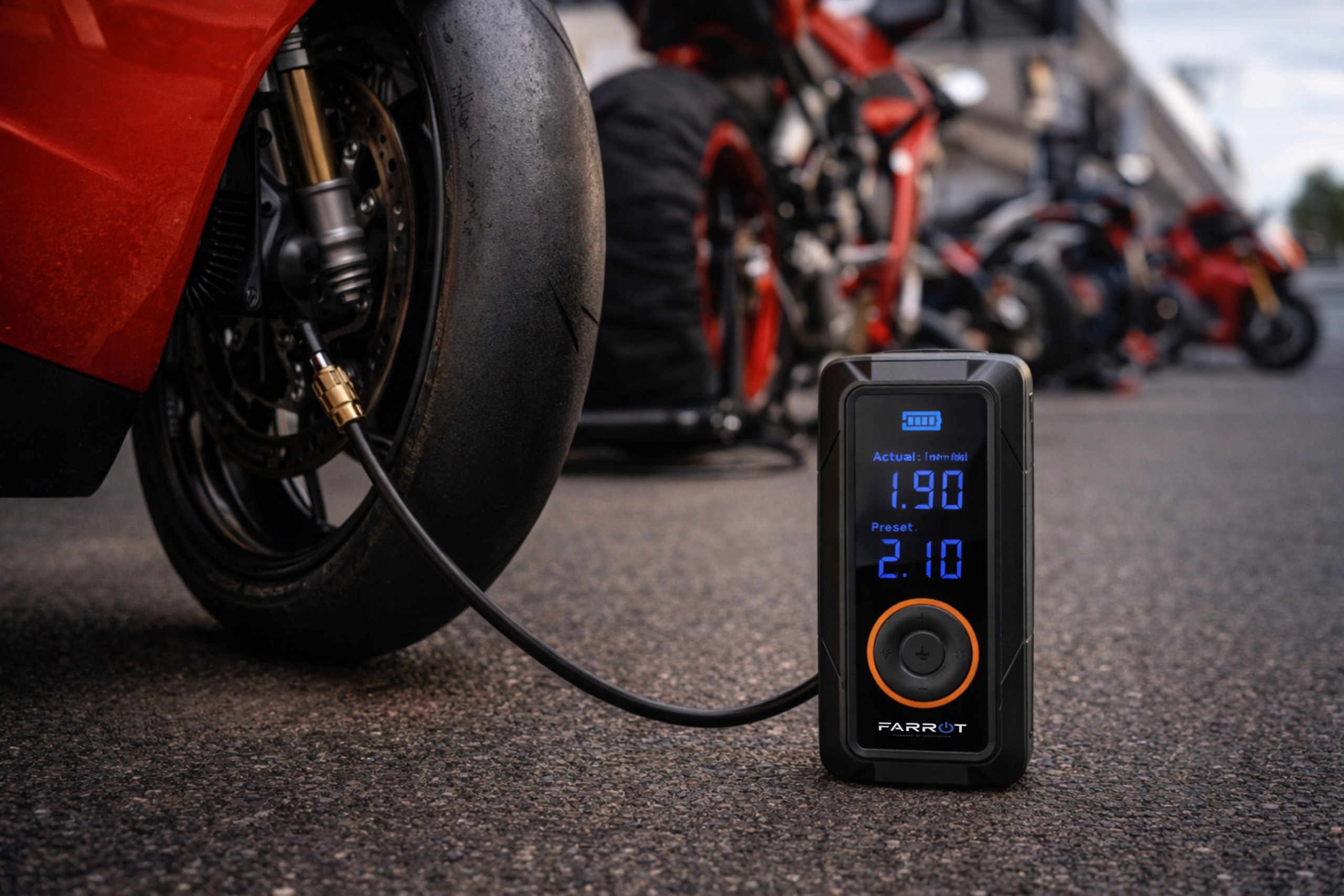 FARROT AirPump Pro 150 Kompresor Bezprzewodowy Powerbank LED 150PSI