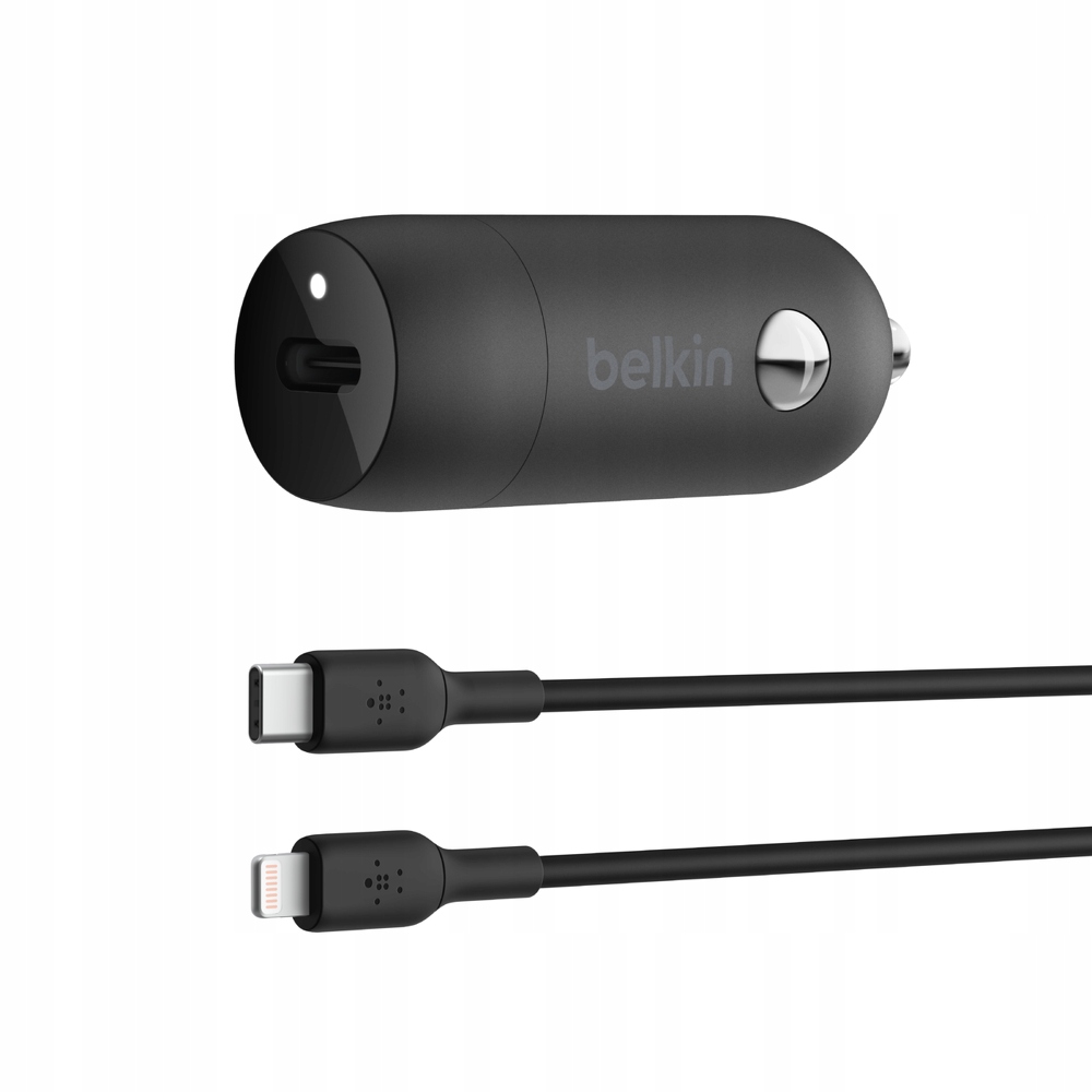 Belkin Nabíječka automobilová 30W Usb-c, Pd, Pps, černá Lightning kabel