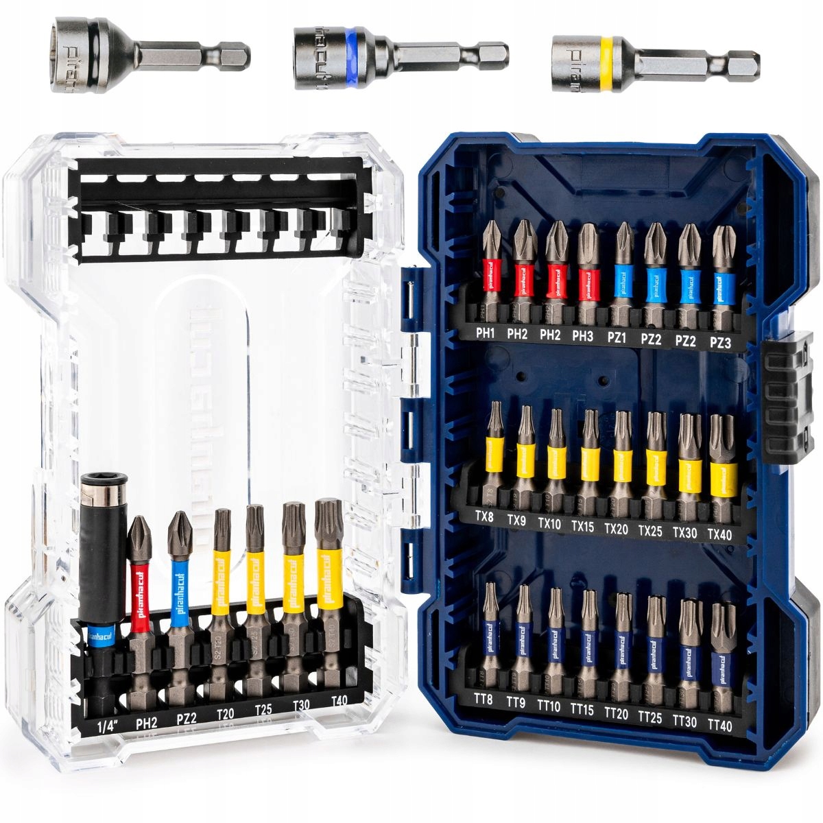 Zestaw Bitów Udarowych Zestaw Nasadek Magnetycznych 34 Elementy