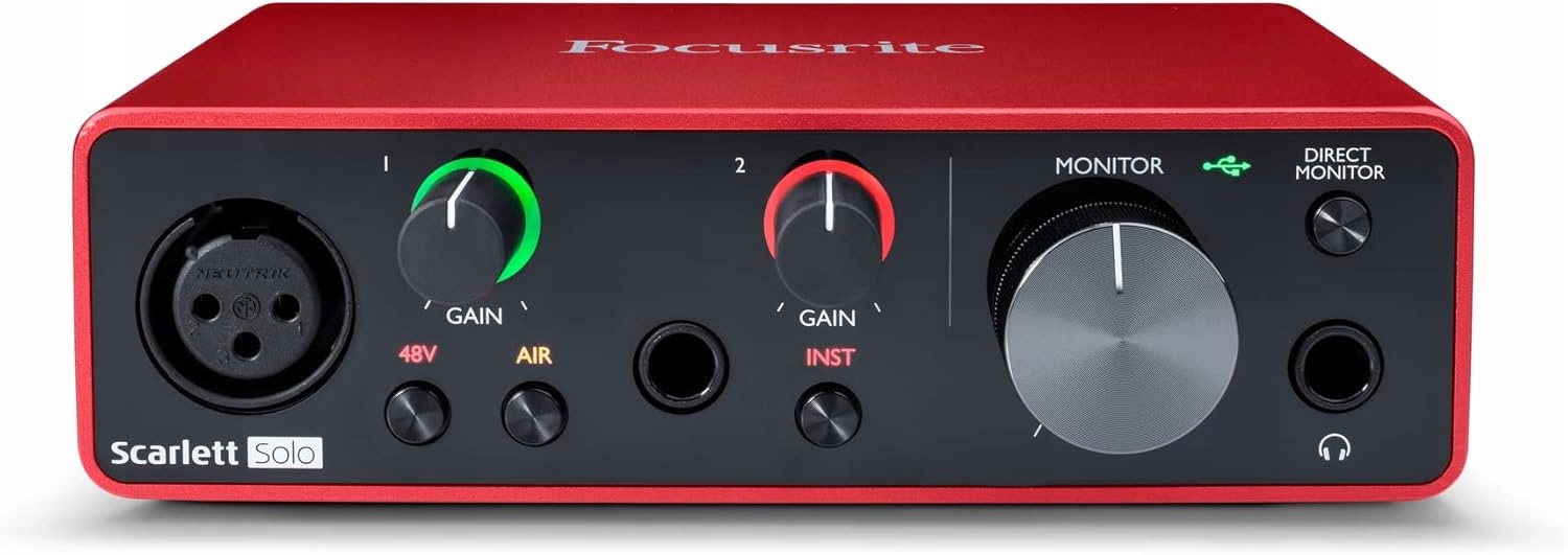 Interfejs 2-kanałowy Audio Usb 2.0 Focusrite Scarlett Solo 3rd Gen