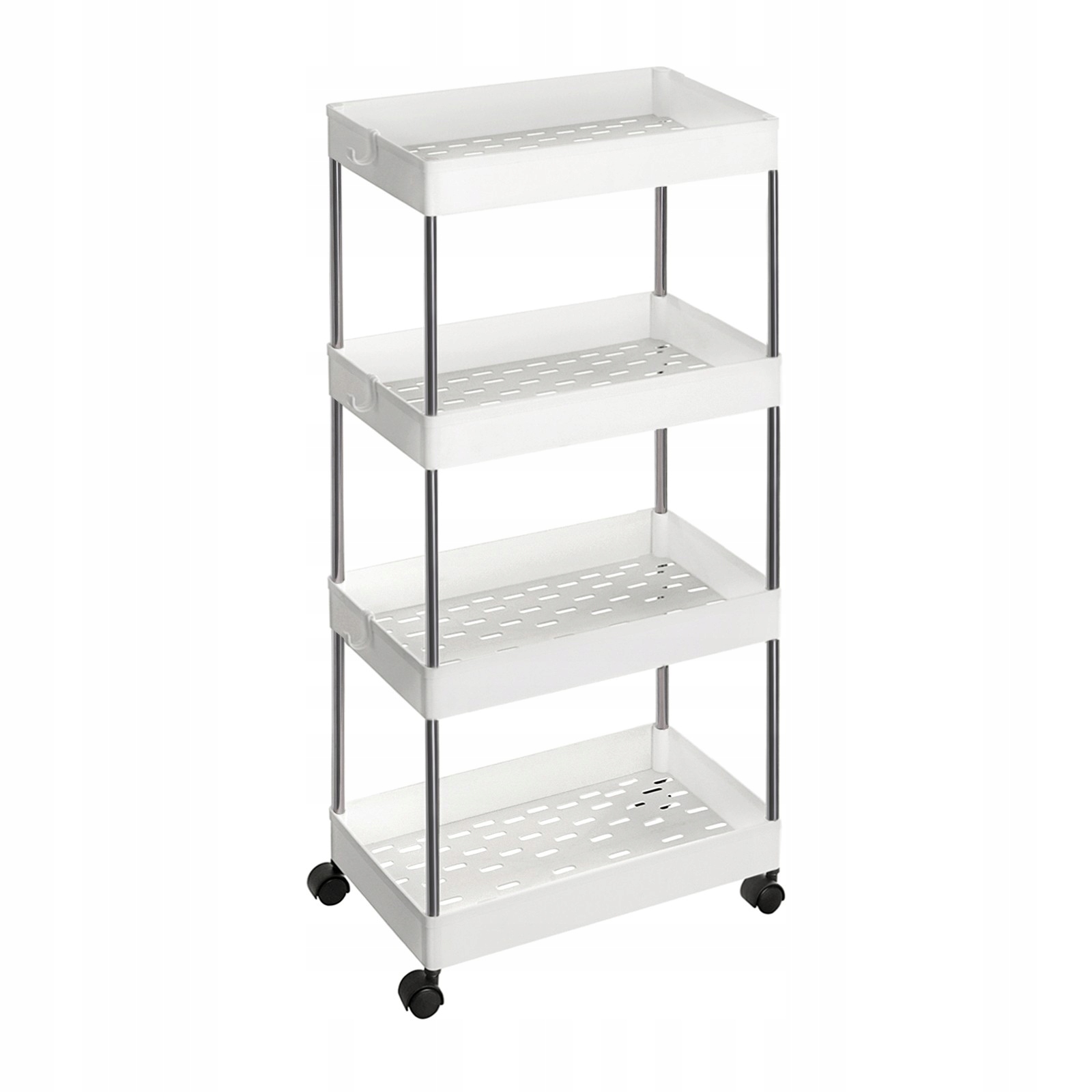 

Mobilny wózek łazienkowy 4 półki na kółkach 40 cm