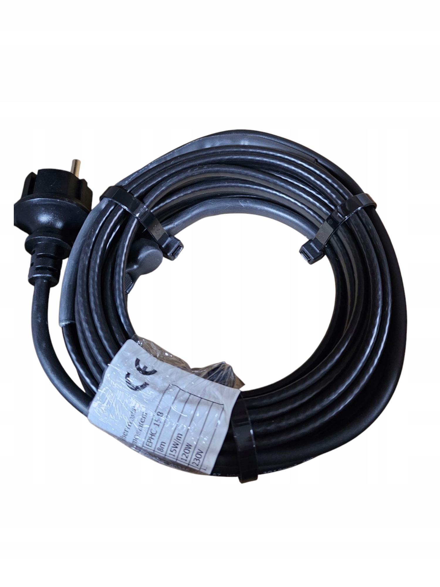 Topný Kabel S Termostatem pro okapové trubky střechy 15W/m, 20M