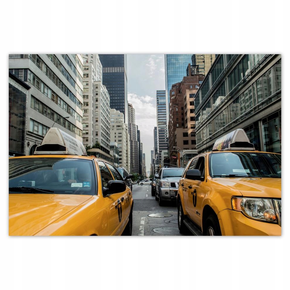 

Plakat 93x62 Żólte taksówki Taxi Taksi