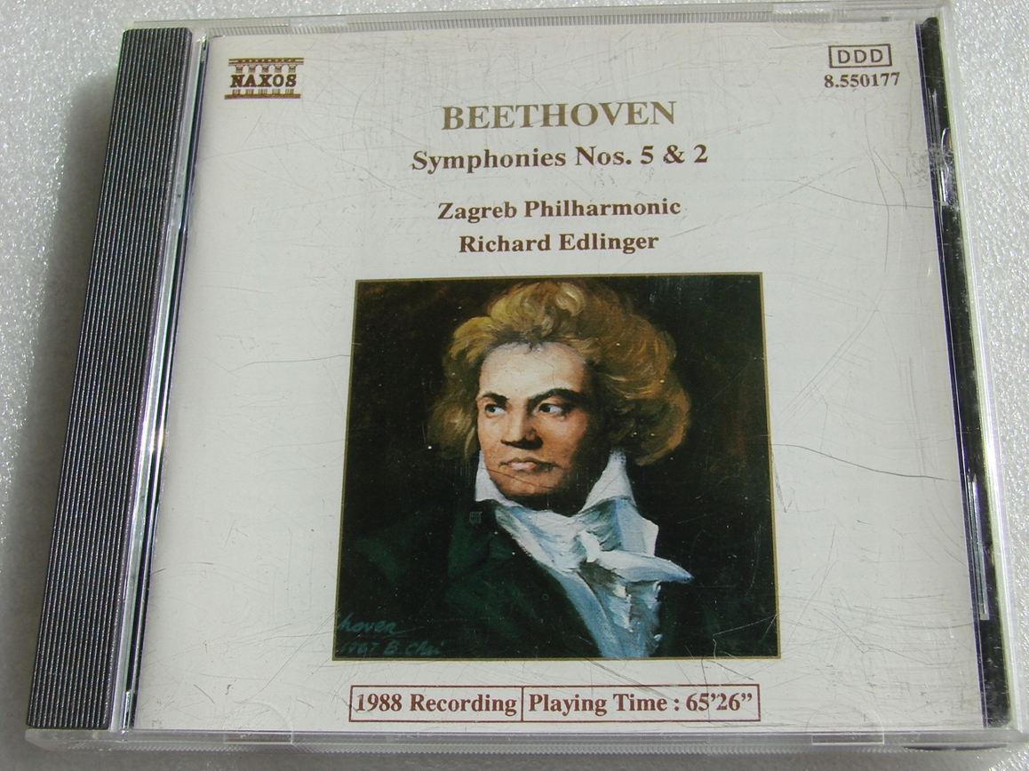 Beethoven Edlinger – Symphonies Nos. 5 & 2 CD