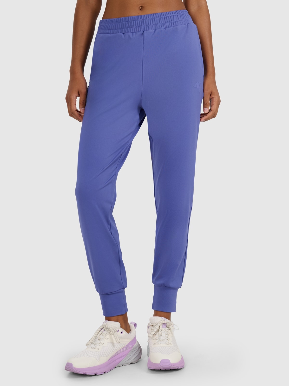 Dámské Kalhoty 4F Tréninkové Rychleschnoucí Dlouhé Tmavě modré M