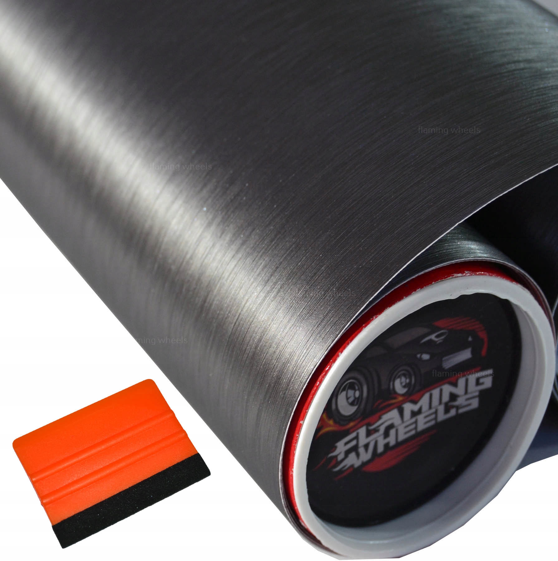 

3M x 50CM Szara Folia Szczotkowane aluminium Rakla