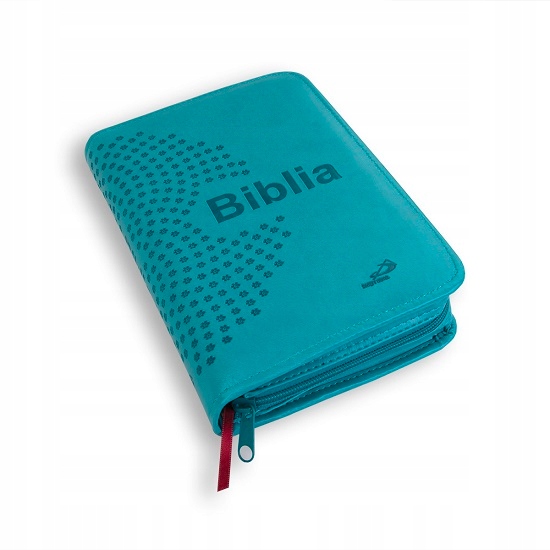 

Biblia „z rybką”. Podręczna, turkusowa z suwakiem