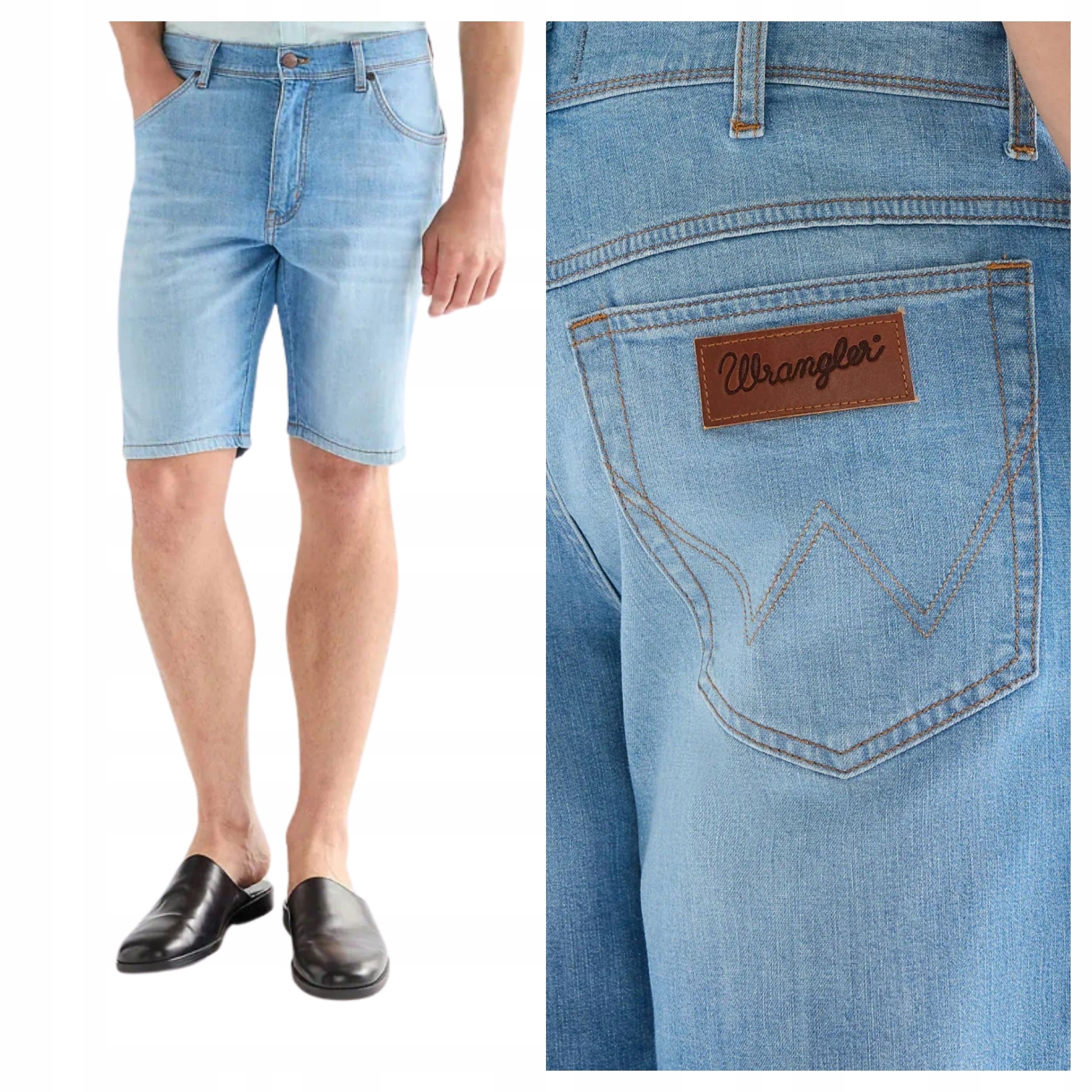Kraťasy Wrangler Texas Shorts Light Wash Světlé šortky W30
