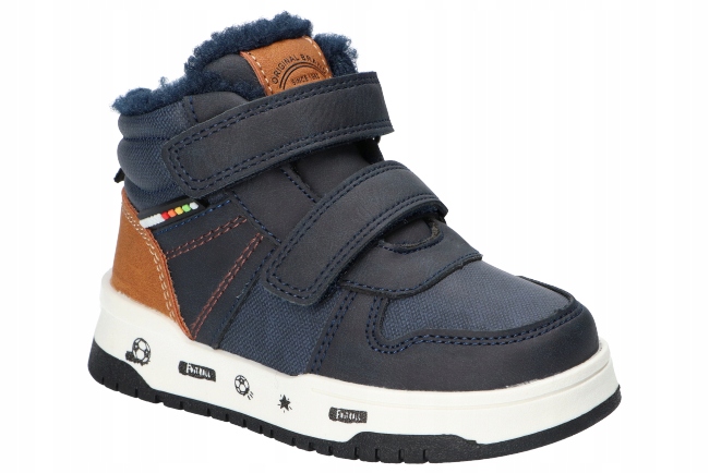 AMERICAN CLUB XD145 OCIEPLANE TRZEWIKI BUTY ZIMOWE DZIECIĘCE NA RZEPY N 26