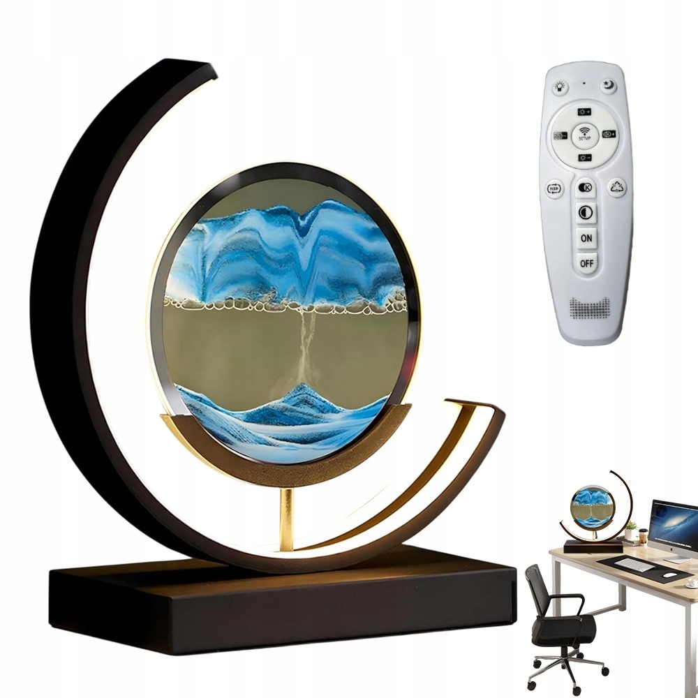 Dekorativní Pískové Hodiny S Led Osvětlením Do Interiéru, Moderní