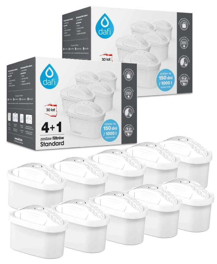 10 x Dafi sada filtrů pro konvici Unimax 5-pack (4+1)