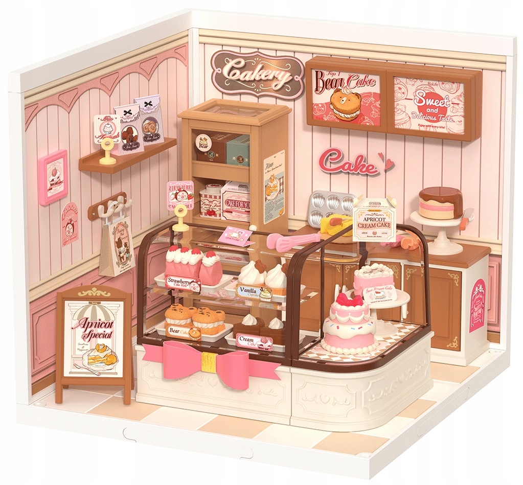 Robotime Tasty Cake Shop Cukiernia 115 El. Diy Zestaw Kreatywny