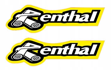

Renthal 2 naklejki 2x7cm Druk Laminat