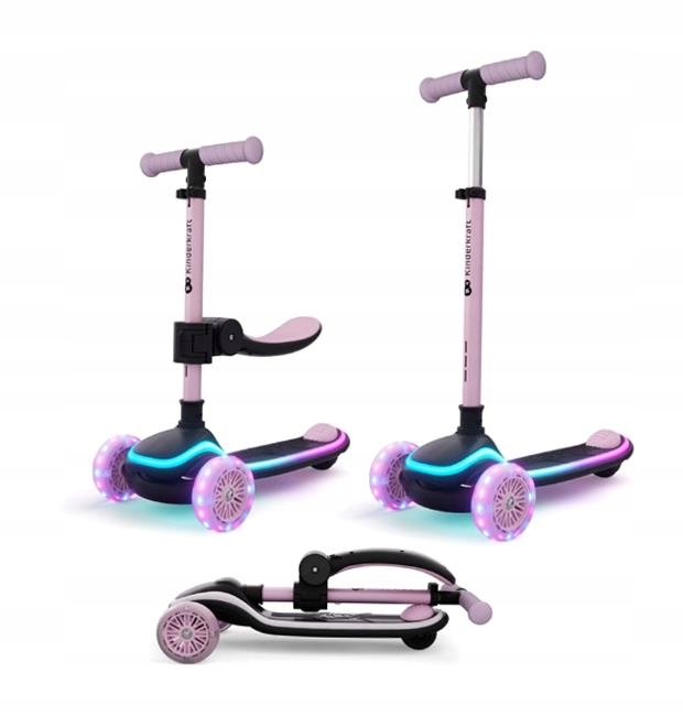 Kinderkraft Hulajnoga Dla Dzieci 2W1 Raket Up 2 Led Składana Dla 2 Latka+