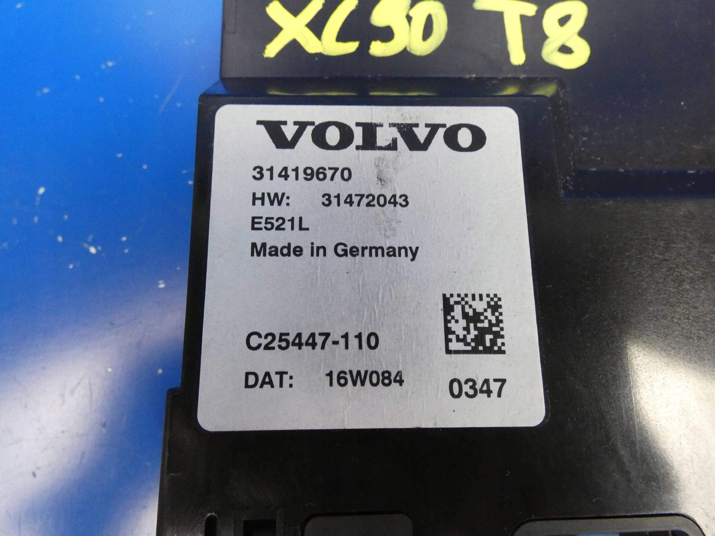 VOLVO XC90 II module control unit bonnet boot