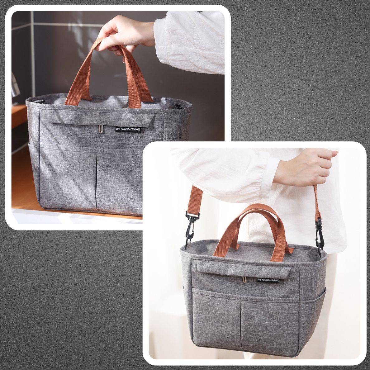 Torba ŚNIADANIOWA Termiczna duża na śniadanie jedzenie napoje LUNCH BOX Pojemność 12 l